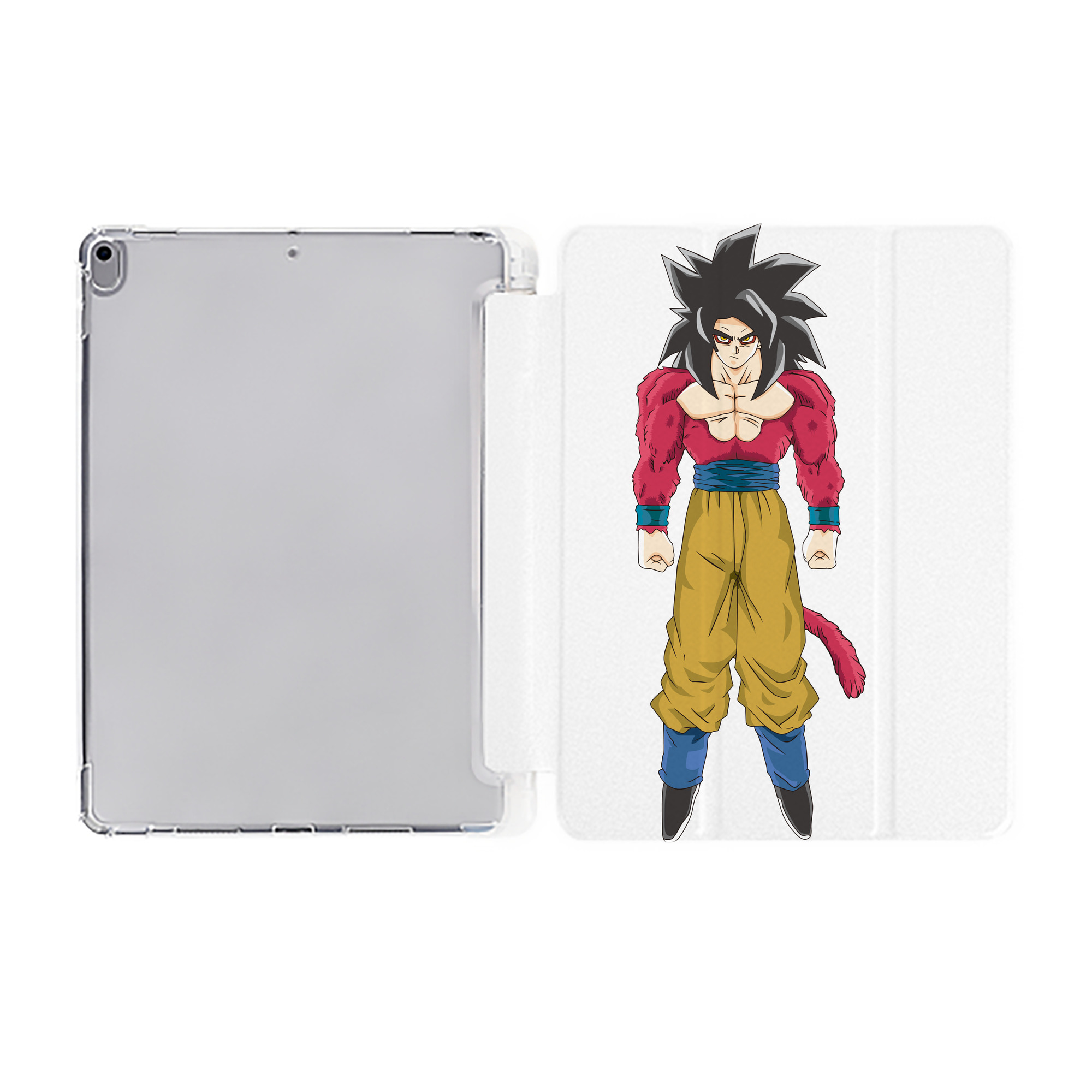 （画像用） ドラゴンボール 孫悟空（そん ごくう）Son Goku カカロット DRAGON BALL Kakarotto IPad ケース ペン収納付き 三つ折りスタンド PUレザー×シリコン 対応機種9.5/10.5/10.9インチ